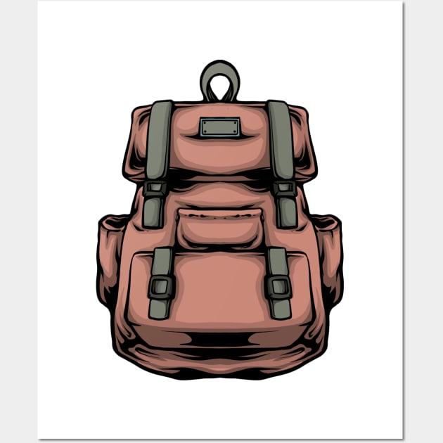 Backpack Wall Art by phsycartwork